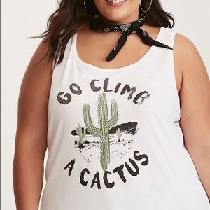 New with tags TORRID “Go Climb A Cactus” Tank